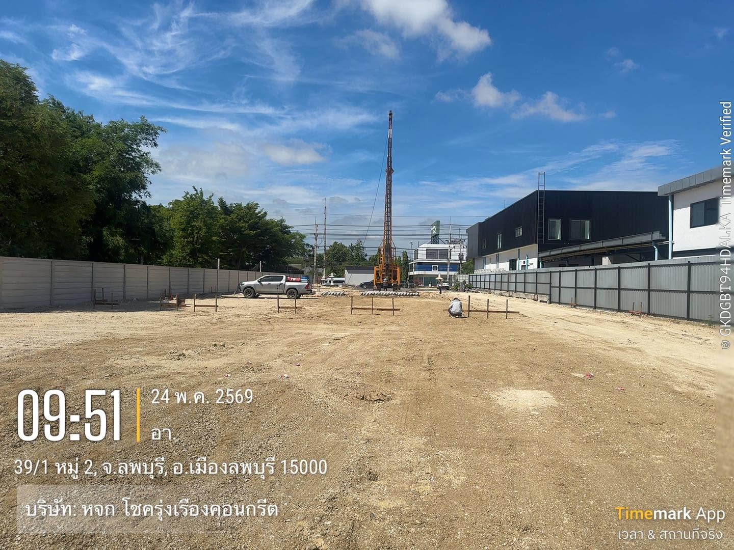 ผลงานเทพื้นคอนกรีต โชครุ่งเรืองคอนกรีต